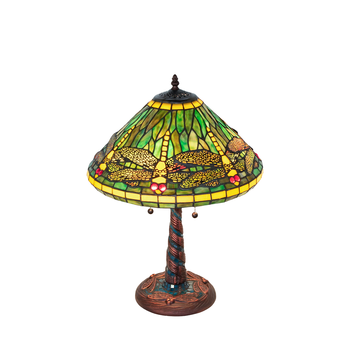 23-inch Tiffany Table Lamp Dragonfly by Meyda Lighting