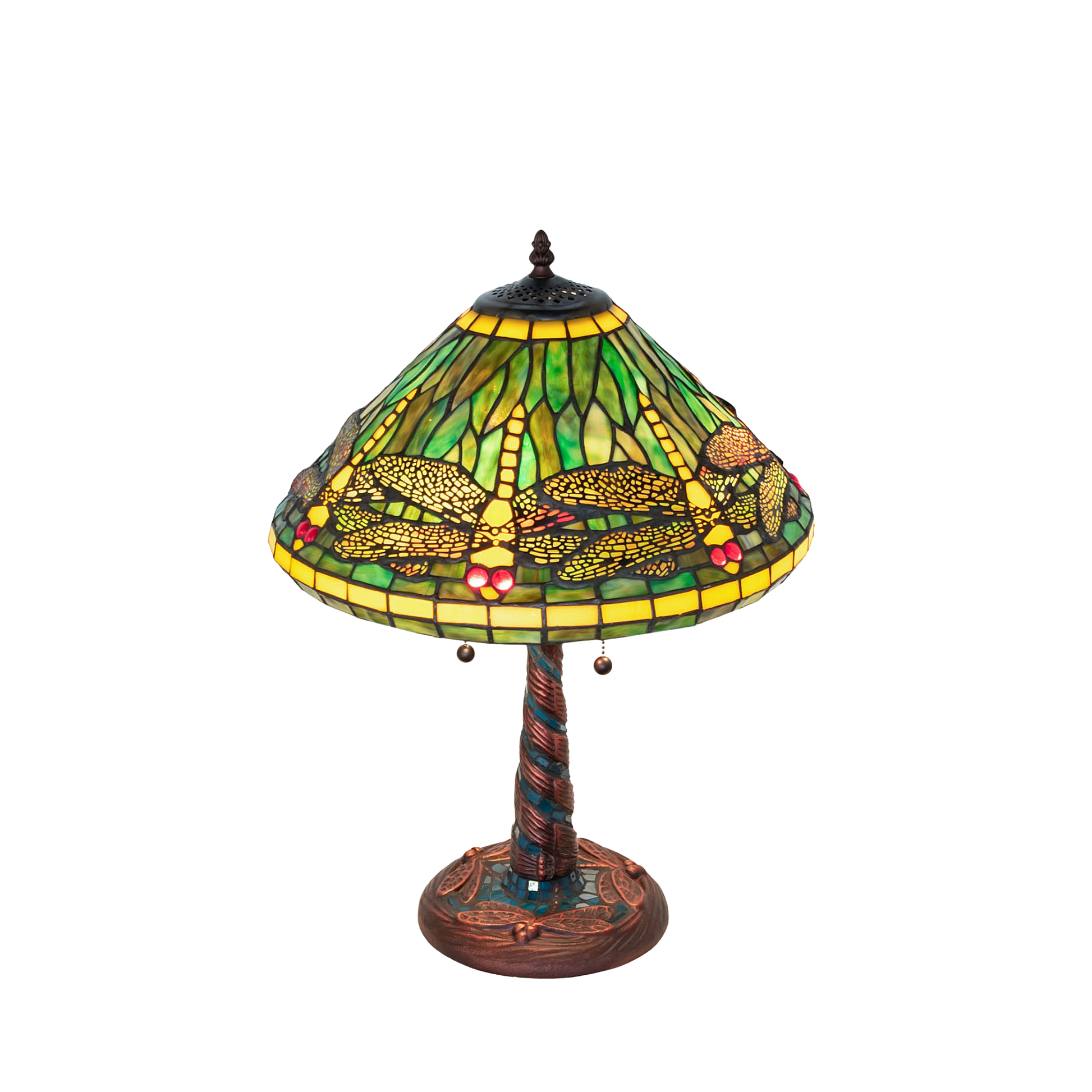 23-inch Tiffany Table Lamp Dragonfly by Meyda Lighting