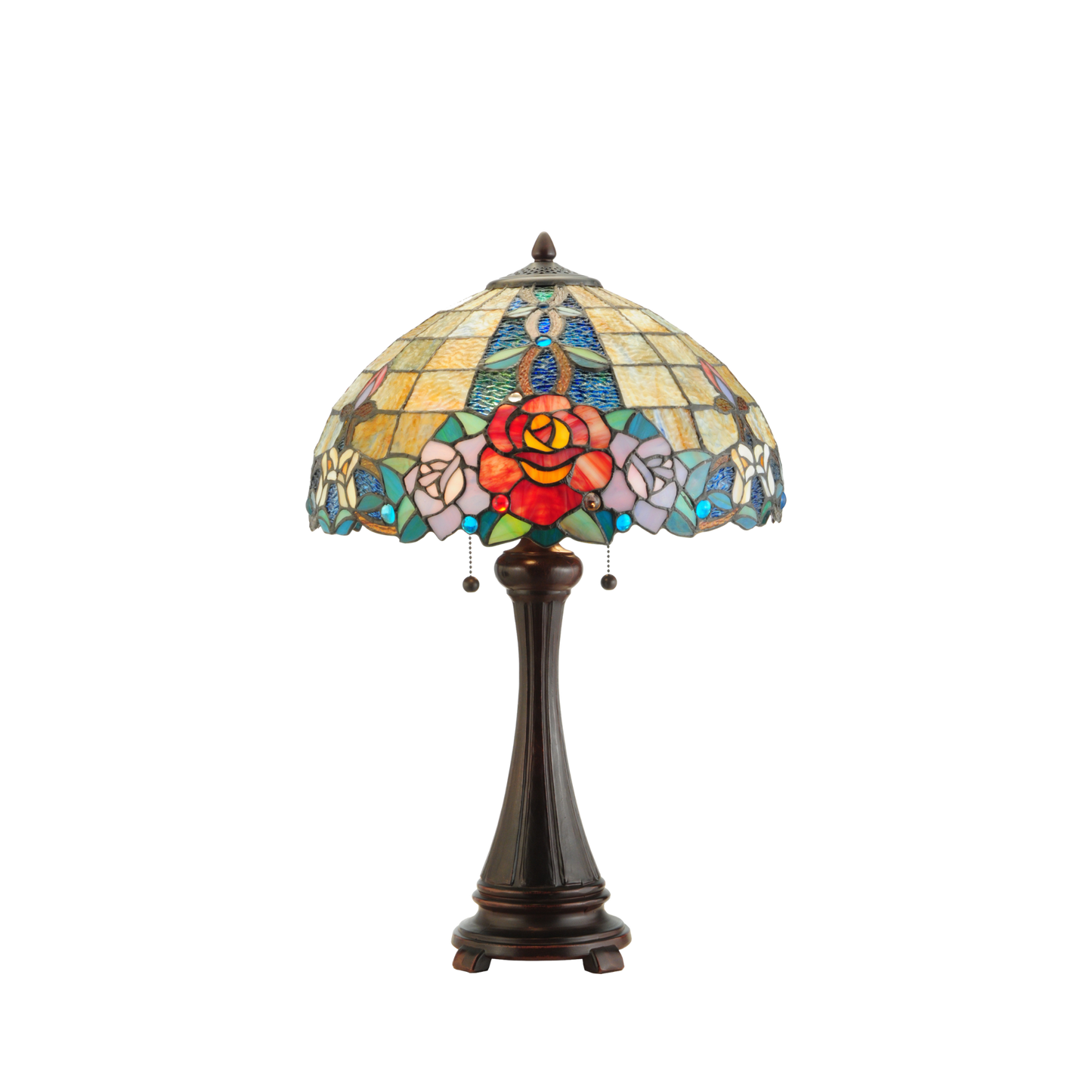 25-inch tabletop tiffany lamp Rose Vine by Meyda Lighting