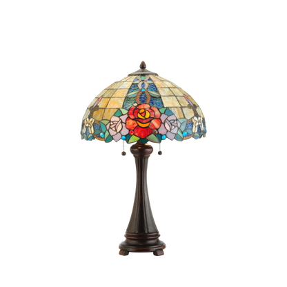 25-inch tabletop tiffany lamp Rose Vine by Meyda Lighting