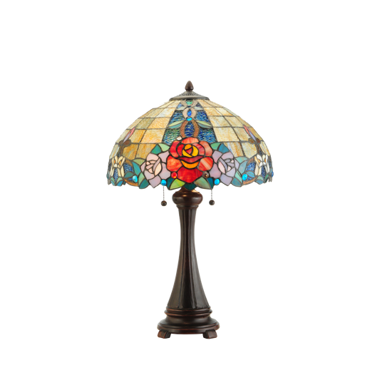 25-inch tabletop tiffany lamp Rose Vine by Meyda Lighting