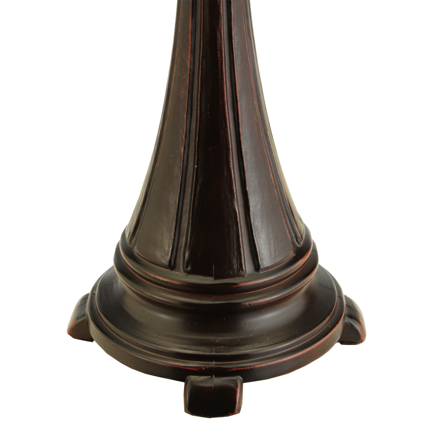 25-inch tabletop tiffany lamp Rose Vine closeup of base
