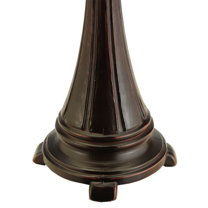25-inch tabletop tiffany lamp Rose Vine closeup of base