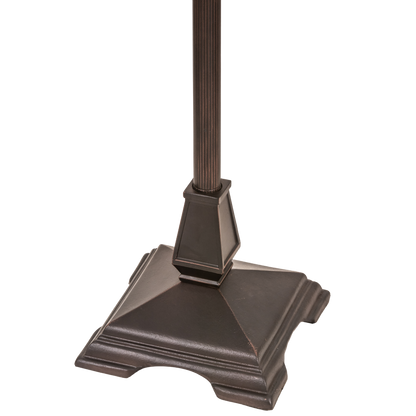 61-inch Mission Style Stained Glass Lamp Montana Mission Floor Lamp by Meyda Lighting. Close up of base