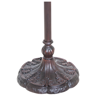 61-inch Tiffany floor lamp dragonfly hanginghead. Close up of base. 