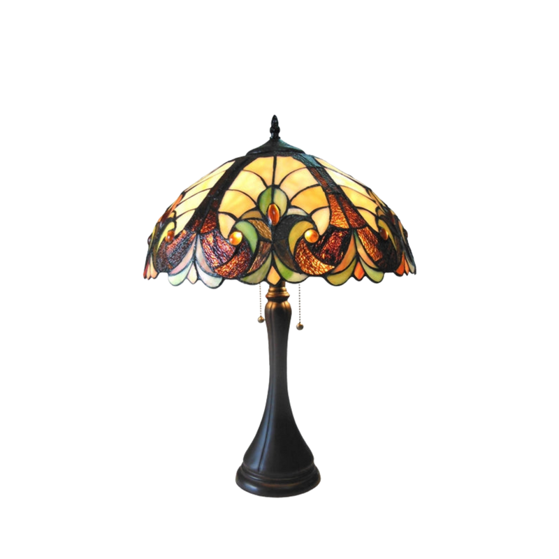 22-inch Tiffany Like Table Lamp Amor Victorian by Chloe Lighting