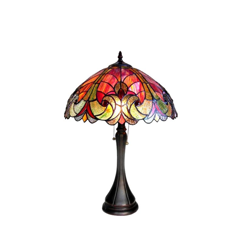 22-inch Vintage Tiffany Table Lamp Amor Victorian by Chloe Lighting