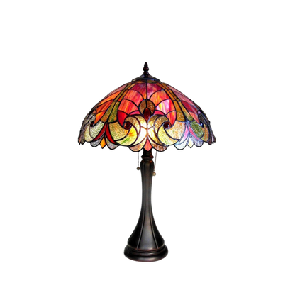22-inch Vintage Tiffany Table Lamp Amor Victorian by Chloe Lighting