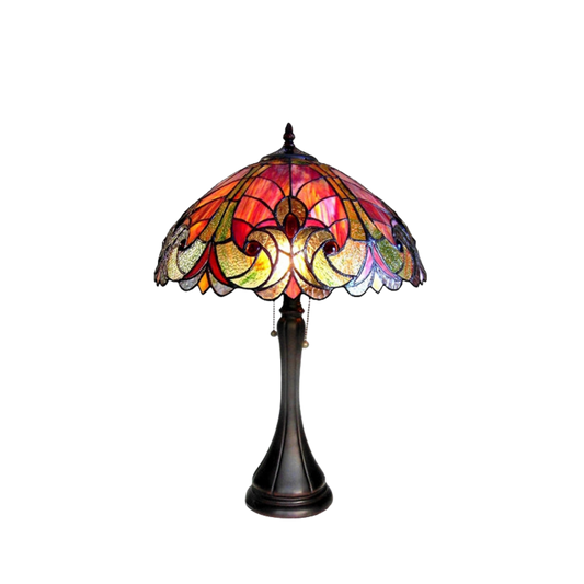 22-inch Vintage Tiffany Table Lamp Amor Victorian by Chloe Lighting