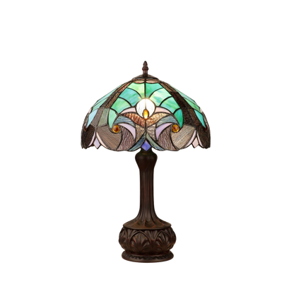 18-inch Tiffany Glass Table Lamp Liaison Victorian by Chloe Lighting