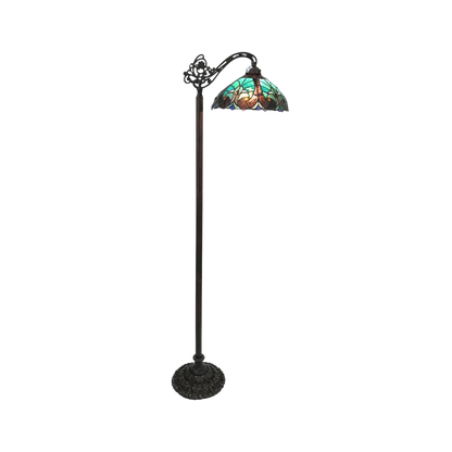 60-inch Tiffany Glass Floor Lamp Liaison Victorian Reading by Chloe Lighting