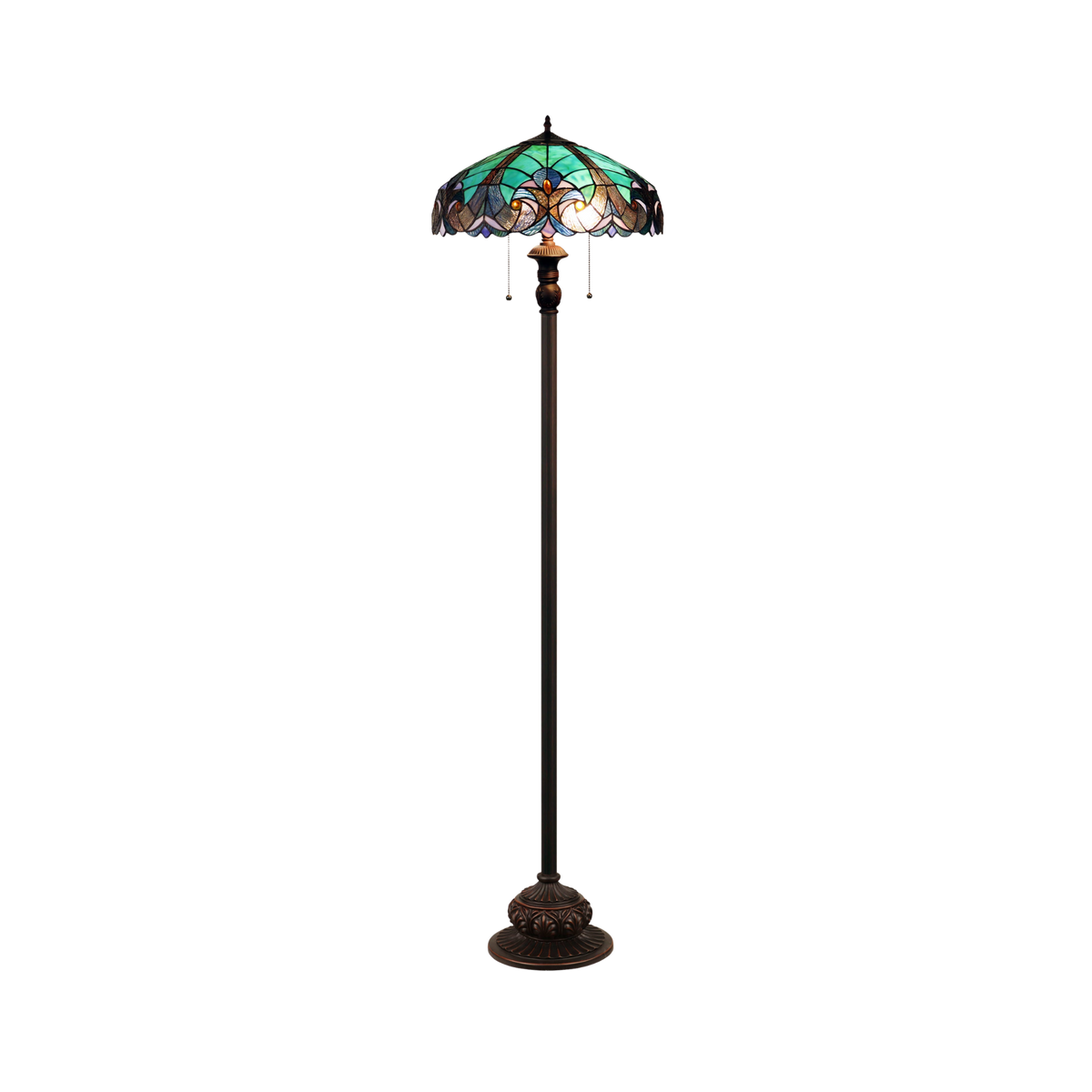 62-inch Tiffany Style Floor Lamp Liaison Victorian by Chloe Lighting