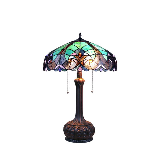 26-inch Vintage Tiffany Table Lamp Liaison Victorian by Chloe Lighting