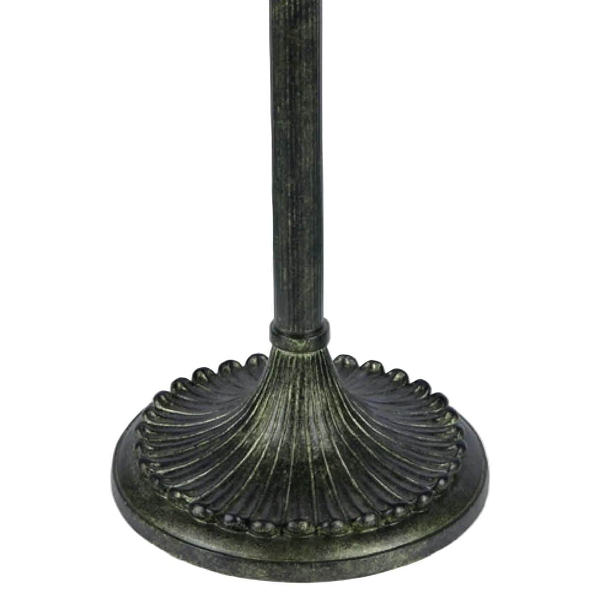 Close-up views of base. Tiffany Glass Floor Lamp Roses by Chloe Lighting