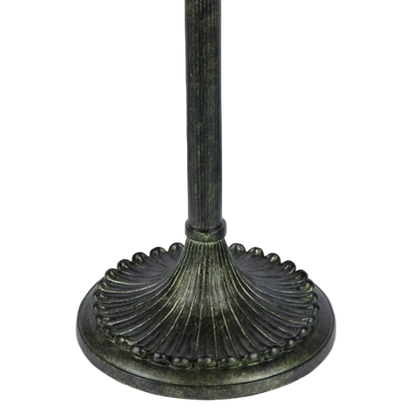 Close-up views of base. Tiffany Glass Floor Lamp Roses by Chloe Lighting