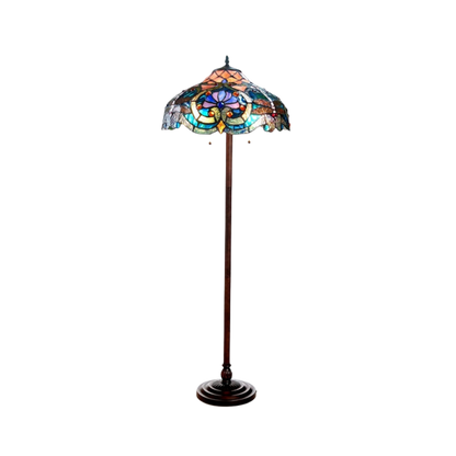 62-inch Tiffany Glass Floor Lamp Lydia Victorian by Chloe Lighting
