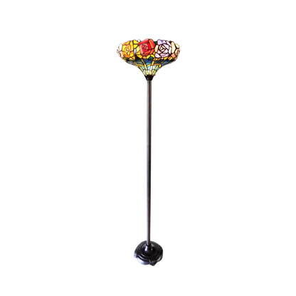 67-inch Tiffany Style Floor Lamp Azalea Floral Torchiere by Chloe Lighting