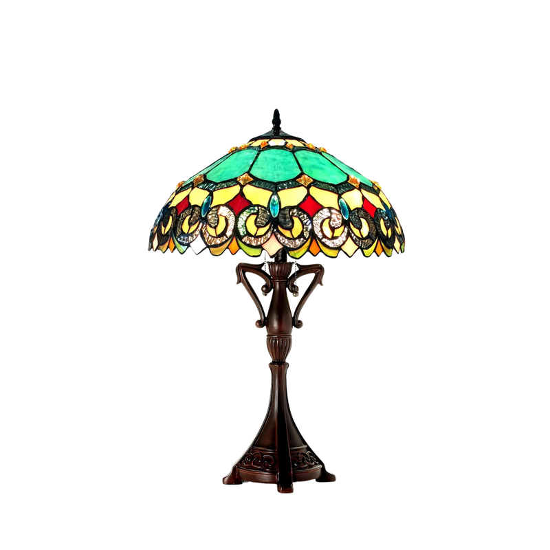 26-inch Tabletop Tiffany Lamp Aubrey Victorian by Chloe Lighting