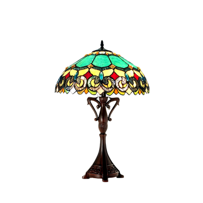 26-inch Tabletop Tiffany Lamp Aubrey Victorian by Chloe Lighting