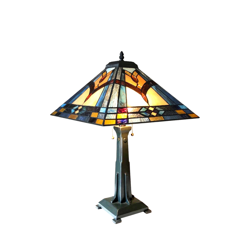 23-inch Tiffany Style Table Lamp Ethan Mission by Chloe Lighting