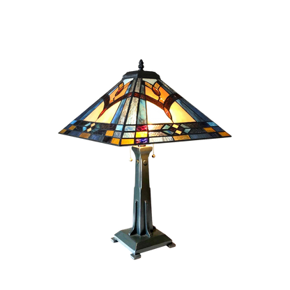 23-inch Tiffany Style Table Lamp Ethan Mission by Chloe Lighting