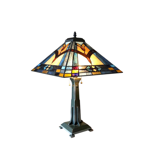 23-inch Tiffany Style Table Lamp Ethan Mission by Chloe Lighting