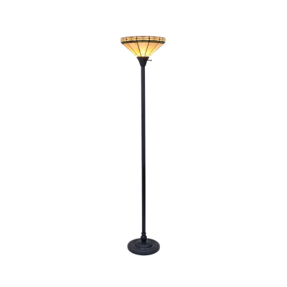 69-inch Tiffany Style Floor Lamp Belle Mission Torchiere by Chloe Lighting
