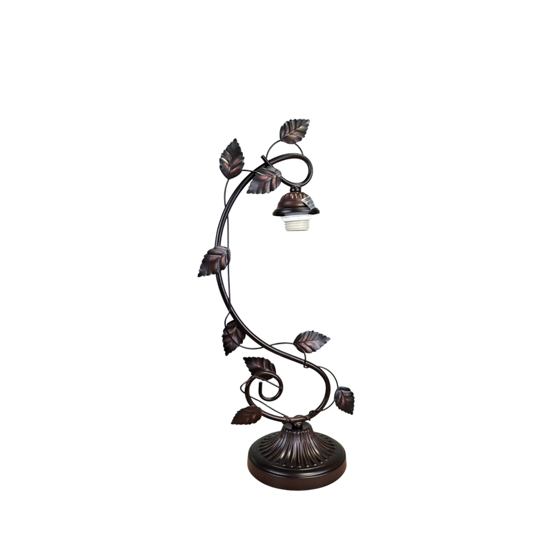 View of lamp base and hardware without shade. Tiffany Like Table Lamp Serenity Victorian by Chloe Lighting