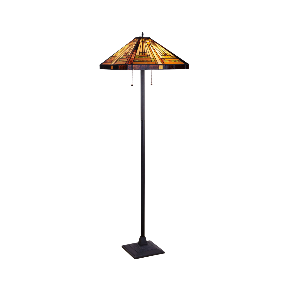 65-inch Tiffany Type Floor Lamp Innes Mission by Chloe Lighting
