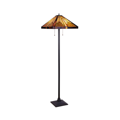65-inch Tiffany Type Floor Lamp Innes Mission by Chloe Lighting