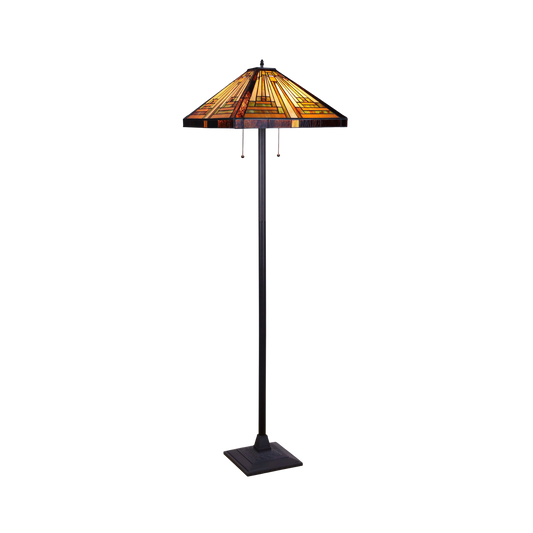 65-inch Tiffany Type Floor Lamp Innes Mission by Chloe Lighting