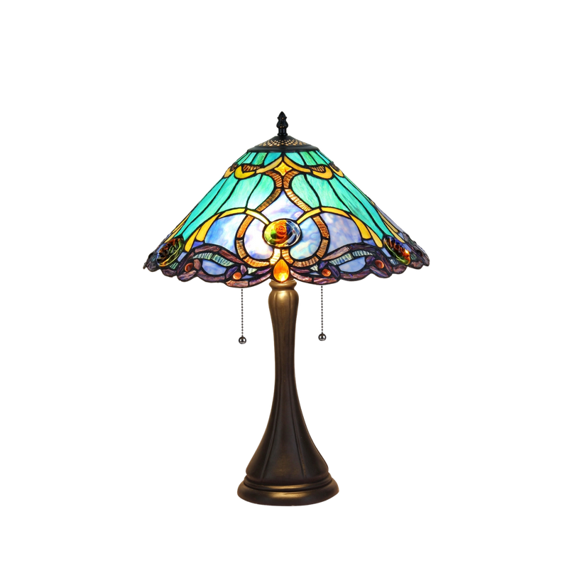 21-inch Tiffany Style Table Lamp Keegan Victorian by Chloe Lighting