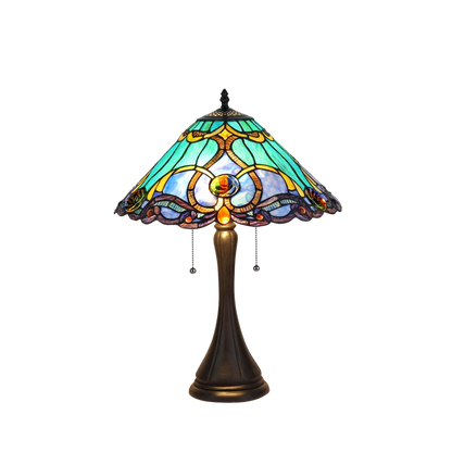 21-inch Tiffany Style Table Lamp Keegan Victorian by Chloe Lighting