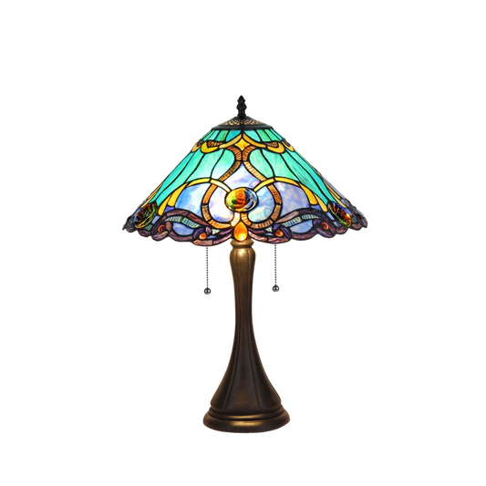 21-inch Tiffany Style Table Lamp Keegan Victorian by Chloe Lighting