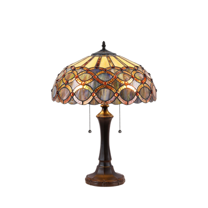 22-inch Tiffany Like Table Lamp Prisma Geometric by Chloe Lighting