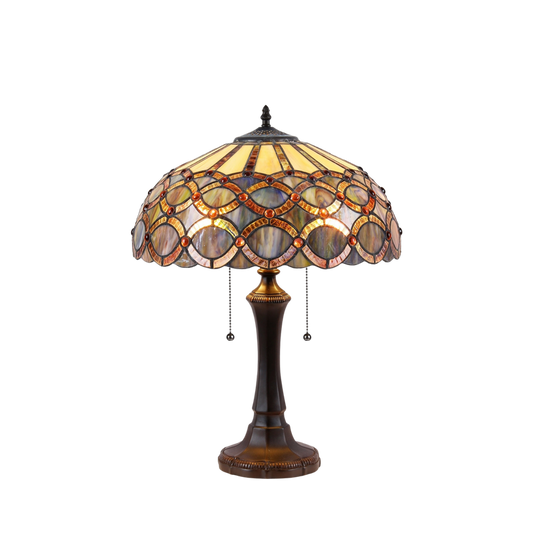22-inch Tiffany Like Table Lamp Prisma Geometric by Chloe Lighting