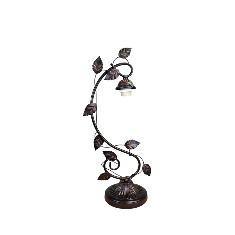 View of lamp base and hardware without shade. Tiffany Style Table Lamp Adia Victorian by Chloe Lighting