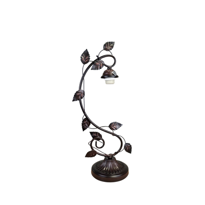 View of lamp base and hardware without shade. Tiffany Style Table Lamp Adia Victorian by Chloe Lighting