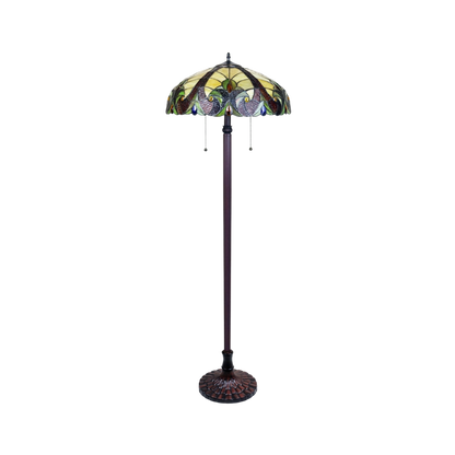 Unlit view. 65-inch Tiffany Style Floor Lamp Adia Victorian by Chloe Lighting
