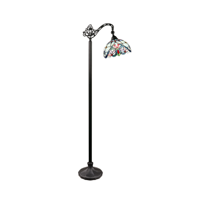 60-inch Tiffany Glass Floor Lamp Grenville Victorian Reading by Chloe Lighting