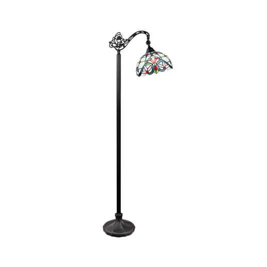 60-inch Tiffany Glass Floor Lamp Grenville Victorian Reading by Chloe Lighting