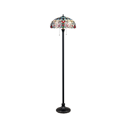 67-inch Tiffany Stained Glass Floor Lamp Grenville Victorian by Chloe Lighting