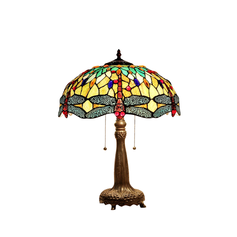 24-inch Tiffany Inspired Table Lamp Empress Dragonfly by Chloe Lighting