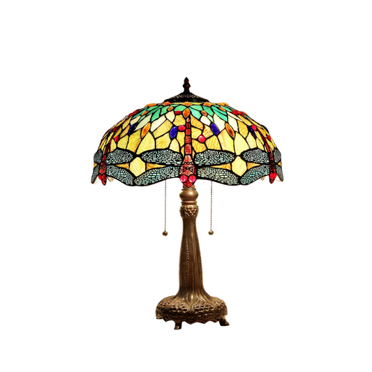 24-inch Tiffany Inspired Table Lamp Empress Dragonfly by Chloe Lighting