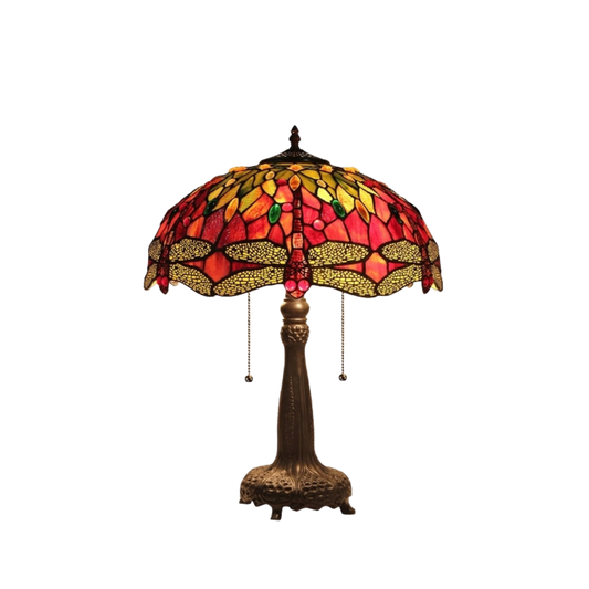 21-inch Tiffany Inspired Table Lamp Empress Dragonfly by Chloe Lighting