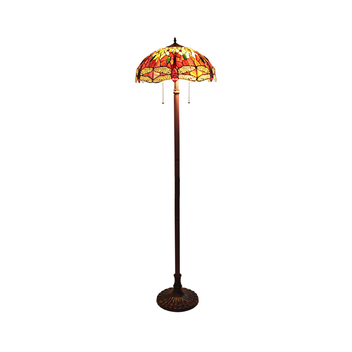 65-inch Tiffany Type Floor Lamp Empress Dragonfly by Chloe Lighting