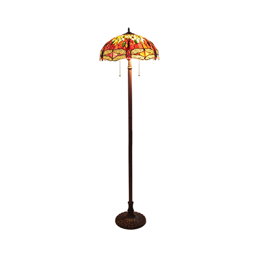 65-inch Tiffany Type Floor Lamp Empress Dragonfly by Chloe Lighting