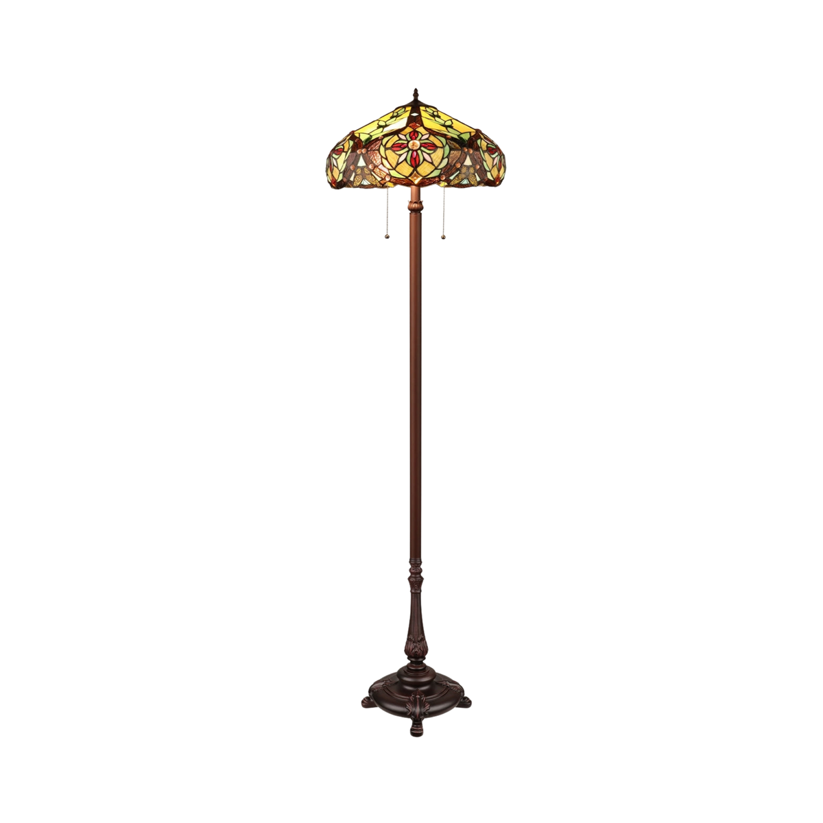 66-inch Tiffany Style Floor Lamp Cora Victorian by Chloe Lighting