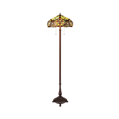 66-inch Tiffany Style Floor Lamp Cora Victorian by Chloe Lighting