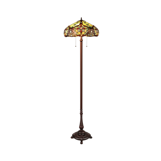 66-inch Tiffany Style Floor Lamp Cora Victorian by Chloe Lighting
